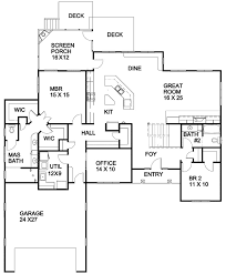 Find ranch style home plans with daylight walk out basement at back & more! Two Level Living One Floor Profile Basement House Plans House Plans Basement Floor Plans