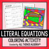 Yeah, reviewing a books literal equations worksheet answers could add your close. Literal Equations Coloring Worksheets Teaching Resources Tpt