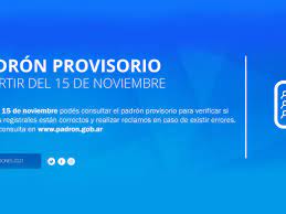 Elegí el modelo que más te guste! Ya Se Puede Consultar El Padron Provisorio Para Votar En Las Elecciones Legislativas De 2021 Perfil