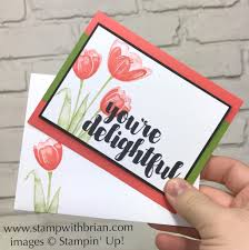 Two Great Host Sets For Gdp089 Tulips Card Stampin Up Cards Inspirational Cards