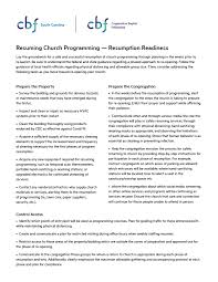 resuming church