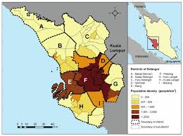 Kuala selangor district council recycling information. Geographical Distribution And Population Density 2010 In The 62 Download Scientific Diagram