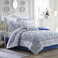 Get it by fri, jul 9. Laura Ashley Charlotte Comforter Set In China Blue Bed Bath Beyond