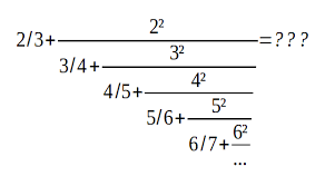 At 23 12 2014 I Found The Result For This Infinite Continued Fraction Try It By Yourself Mathematics Math Higher Education