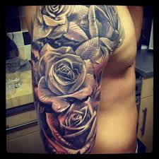 Rose tattoo can be placed on any part of the body. Tattoos For Men Sleeves Roses