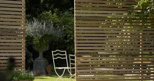 Western Red Cedar Slatted Screen Kits Panneau Bois Jardin Amenagement Jardin Cloture Jardin