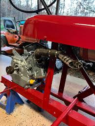 Made a lot of progress since I purchased this last Saturday. Fortunate to  have a solid frame to start with. Hopefully transaxle parts show up this  weekend. Going under the tree for