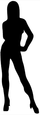 As well as body silhouette graphics, you will also find a few woman silhouette images, as well as silhouettes of a man. Female Silhouette