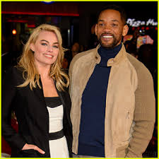 Margot robbie and will smith. Will Smith Margot Robbie Offer Up Info About Suicide Squad Margot Robbie Will Smith Just Jared