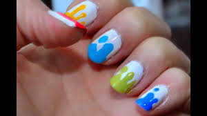 Smieszne Kolorowe Kropelkowe Paznokcie Blob Nails Tutorial Youtube