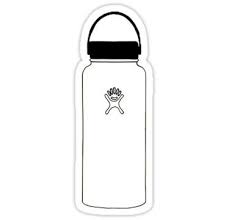 White Hydro Flask Sticker Iphone Case Stickers Wallpaper Stickers Tumbler Stickers