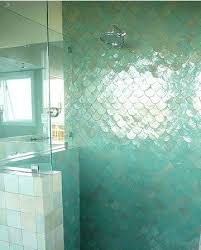 Looking for some bathroom tile ideas? Mermaid Tile Shower Tile Designs Shower Tile Mermaid Tile
