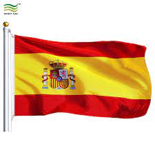 The coat of arms pays homage to the original kingdoms that united to form spain in the 15th century. 90x150cm Spanish Flag Spain Flag Made In China China Flag And Flag Banner Price