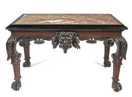 An Irish George Ii Pine And Oak Side Table The Siena Marble Top Inset In A Black Marble Surround With Thumb Moulded Rim Above Oak Side Table Furniture Table