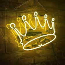 Crown Home Neon Sign Light Room Artwork Decor Home Nightclub Beer Wall Pub Ebay In 2020 Neon Wall Signs Neon Signs Neon Wall Art