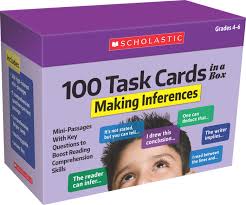 Using these inference task cards, students will read eight short passages, then combine the clues in the text with their own knowledge to draw conclusions. 100 Task Cards In A Box Making Inferences By Justin Mccory Martin Carol Ghiglieri