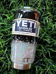 Black And Silver Ombre Tumbler Black And Silver Glitter Yeti 20 Oz Yeti Ombre Glitter Glitter Cup Personalized Tumbler Custom Glitter Yeti Glitter Tumbler Cups Glitter Cups