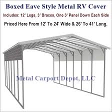 When making a selection below to narrow your results down, each selection made will reload the page to display the desired results. Boxed Eave Style Metal Rv Cover Prices Metal Carport Kit Prices Price Shop Purchase Online