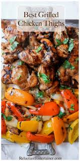 Grill, covered, until a thermometer registers 165°f when inserted into thickest part of a chicken thigh, 20 to 25 minutes, turning halfway through grilling. Best Grilled Chicken Thighs Reluctant Entertainer