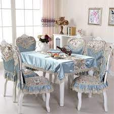 European Luxury Table Cloth Embroidered Tablecloth To Table Jacquard Fabric Furniture Dining Room Chair Slipcovers Dining Room Tablecloth Kitchen Chair Covers