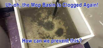 how to deal with a clogged mop basin
