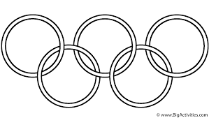 Featuring olympic sports for summer and winter. Olympic Symbol Coloring Page Olympics
