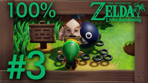 Zelda Link's Awakening (Switch): 100% Walkthrough Part 3 - Rescuing Chain  Chomp & Goponga Swamp - YouTube