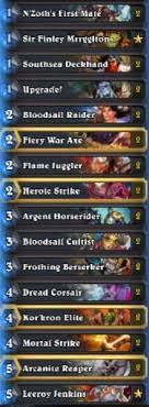 Forged in the barrens is. Naiman Pirate Warrior Deck Oct Season 31 Hs Decks And Guides