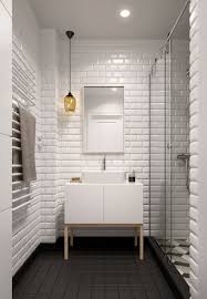 A Midcentury Inspired Apartment With Scandinavian Tendencies White Bathroom Tiles White Subway Tile Bathroom Bathroom Interior Design