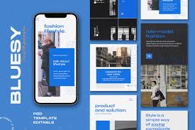 All from our global community of web developers. Bluesy Instagram Stories Post Template In Social Media Templates On Yellow Images Creative Store