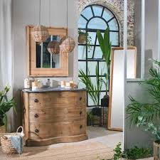 Découvrez les meubles de salle de bains : Meuble Salle De Bain Bois Massif 1 Vasque Authentiq Made In Meubles