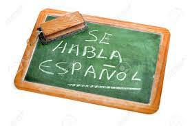 5 out of 5 stars. Sentence Spanish Is Spoken Written In Spanish On A Chalkboard Stock Photo Picture And Royalty Free Image Image 11545535