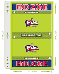 In football ground dimensions, corner flags commonly known as flag posts which should be not less than 1.5 meters are situated at each corner. Flag Football Faqs