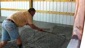 Bat Shop Concrete Floor Pour Time Lapse Youtube Concrete Floors Poured Concrete Concrete