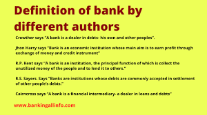 Search bank and thousands of other words in english definition and synonym dictionary from reverso. Definition Of Bank By Different Authors Bankingallinfo