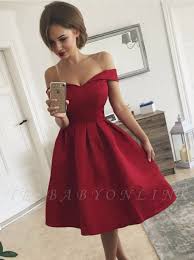 Off The Shoulder Red Homecoming Dresses A Line Short Cocktail Dresses In 2020 Red Homecoming Dresses Cheap Homecoming Dresses Homecoming Dresses Short