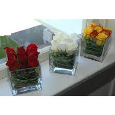 New anatomical heart vase flower pot desktop ornament shelf decor flower vas*ss. Images Roses In Square Vase Roses In Square Cube Vase Centerpiece Flowers 1 Flower Centerpieces Square Glass Vase Diy Vase