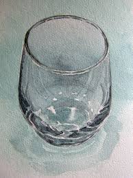 Glass In Watercolour Watercolor Art Watercolor Water Watercolor Lessons
