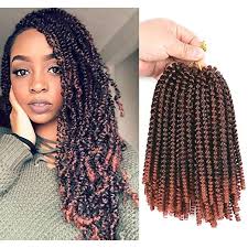Amazon Com Refined Hair 3packs Spring Twist Crochet Braids 8inch 30strands Low Temperature F In 2020 Braided Hairstyles Braid In Hair Extensions Braids For Short Hair