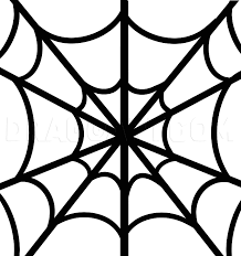 Draw four zigzag lines on one side of the spider for its legs. How To Draw A Spiderweb For Kids Step By Step Drawing Guide By Dawn Dragoart Com