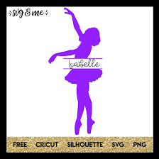 Ballerina Split Monogram Svg Me
