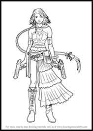 How To Draw Final Fantasy Video Game Characters : Drawing Tutorials &  Cartoons & How To Draw Final Fantasy Illustrations Lessons