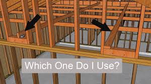 You can use a 2x6 flat and another 2x6 upright (nailed together forming an l shape) running perpendicular to the ceiling joist. What S Better Flat Or On Edge Rafter And Wall Tie Cross Bracing Youtube