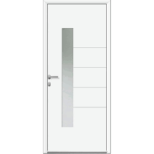 Porte D Entree Alu Navia Premium H 215 X L 90 Cm Vitree Blanc Pd Leroy Merlin Porte Entree Alu Porte Entree Aluminium Porte Entree Vitree