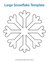 8 Free Printable Large Snowflake Templates Simple Mom Project Snowflake Template Simple Snowflake Paper Snowflake Patterns