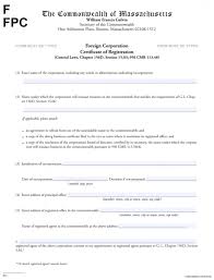 How To File A Foreign Corporation In Massachusetts Certificate Of Registration Start Your Small Business Today
