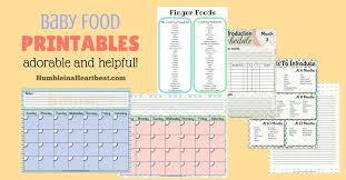 Helpful Printables For Planning Out Your Babys Meals