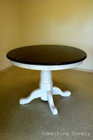 Pedestal Table Dark Base White Top Google Search Round Pedestal Dining Table Dining Table Pedestal Dining Table