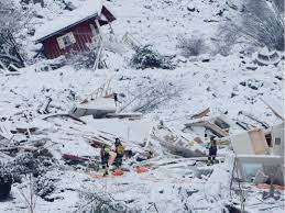 The landslide struck the town of ask in gjerdrum county. One Dead Nine Missing In Norway Landslide Europe Gulf News