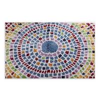 Head into your local target store where you may be able to find select bathroom rugs on clearance with prices. Picasso Collection 100 Ring Spun Cotton Rectangle Bath Rug Mosaic Better Trends Target